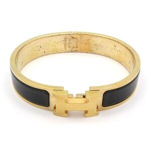 Hermes Bangle Click Gold Black